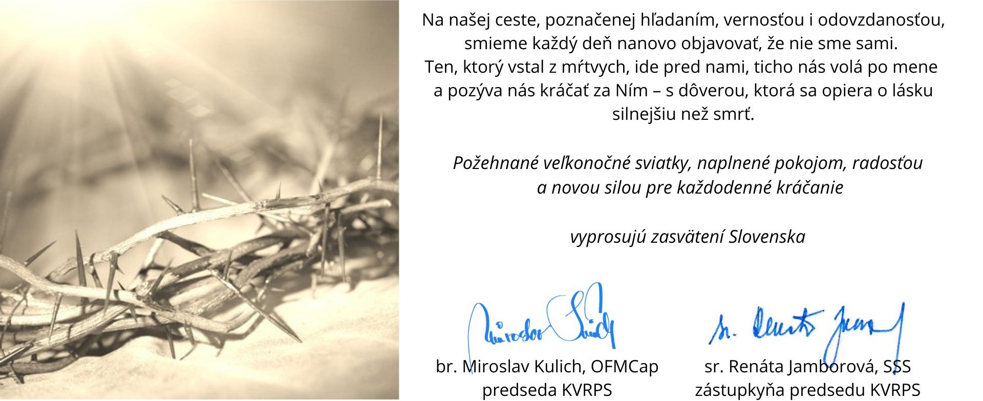 Požehnanú Veľkú noc